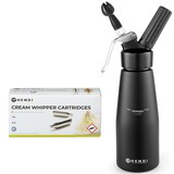 thumbnail of Sahnespender Kitchen Line, schwarz, HENDI, Kitchen Line,  0,5L, ⌀80 x H: 26 cm + 24 Sahnekapseln (N2O)
