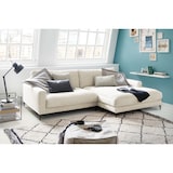 thumbnail of KAWOLA Ecksofa CARA Sofa Recamiere rechts Cord cremeweiß