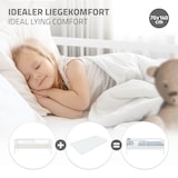 thumbnail of ML-Design Kinderbett 70x140 cm Weiß, Holzbett mit Lattenrost & Rausfallschutz, Jugendbett aus massivem Kiefernholz, Montessori Einzelbett Babybett