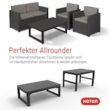 thumbnail of Allibert Loungeset Victoria Monaco mit Tisch Lyon anthrazit - Premium - Rattanoptik, wetterfest