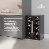 thumbnail of Klarstein Shiraz Weinkühlschrank| 2 Kühlzonen | Touch-Steuerung | LED-Beleuchtung | freistehend Schwarz