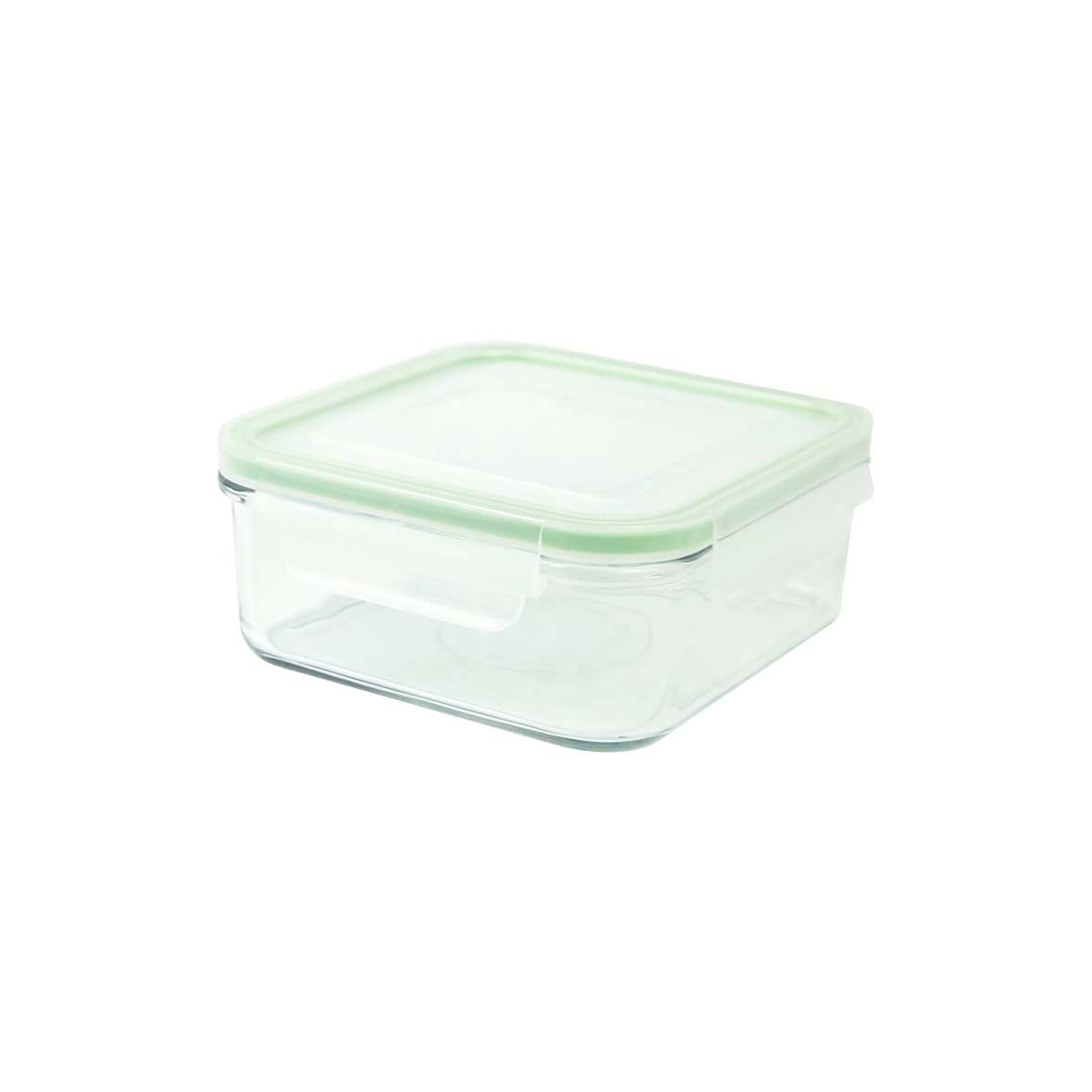 Glasslock - Contenedor alimenticio cuadrado de 900 ml