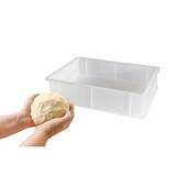 thumbnail of 2 Cassette impilabili per lievitazione pane e pizza, polietilene, 30x40x10, bianco