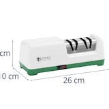 thumbnail of Royal Catering Elektrischer Diamant-Messerschärfer - 2 Stufen - 20° - Weiß -