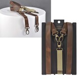 thumbnail of Sir Redman Hosenträger Herren Leder 25mm braun Y-Form mit Karabiner für Gürtelschlaufen