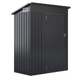 thumbnail of COSTWAY Metall-Gartenhaus, 150 x 90,5 x 185 cm, 1,5 m³, Geräteschuppen mit Pultdach und Tür, abschließbar