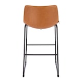 thumbnail of SVITA JOHN 2-er Set Barhocker Barstuhl mit Rückenlehne Retro Kunst-Leder Cognac