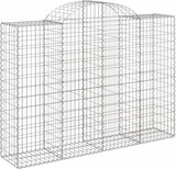 thumbnail of vidaXL Gabionen mit Hochbogen 7 Stk. 200x50x140/160cm Verzinktes Eisen