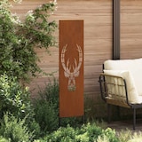 thumbnail of vidaXL Garten dekoratives Panel Tiermuster Rostig 32 x 140 cm
