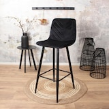 thumbnail of DS4U - Gaby barkruk velvet 75 cm 2.0 - zwart