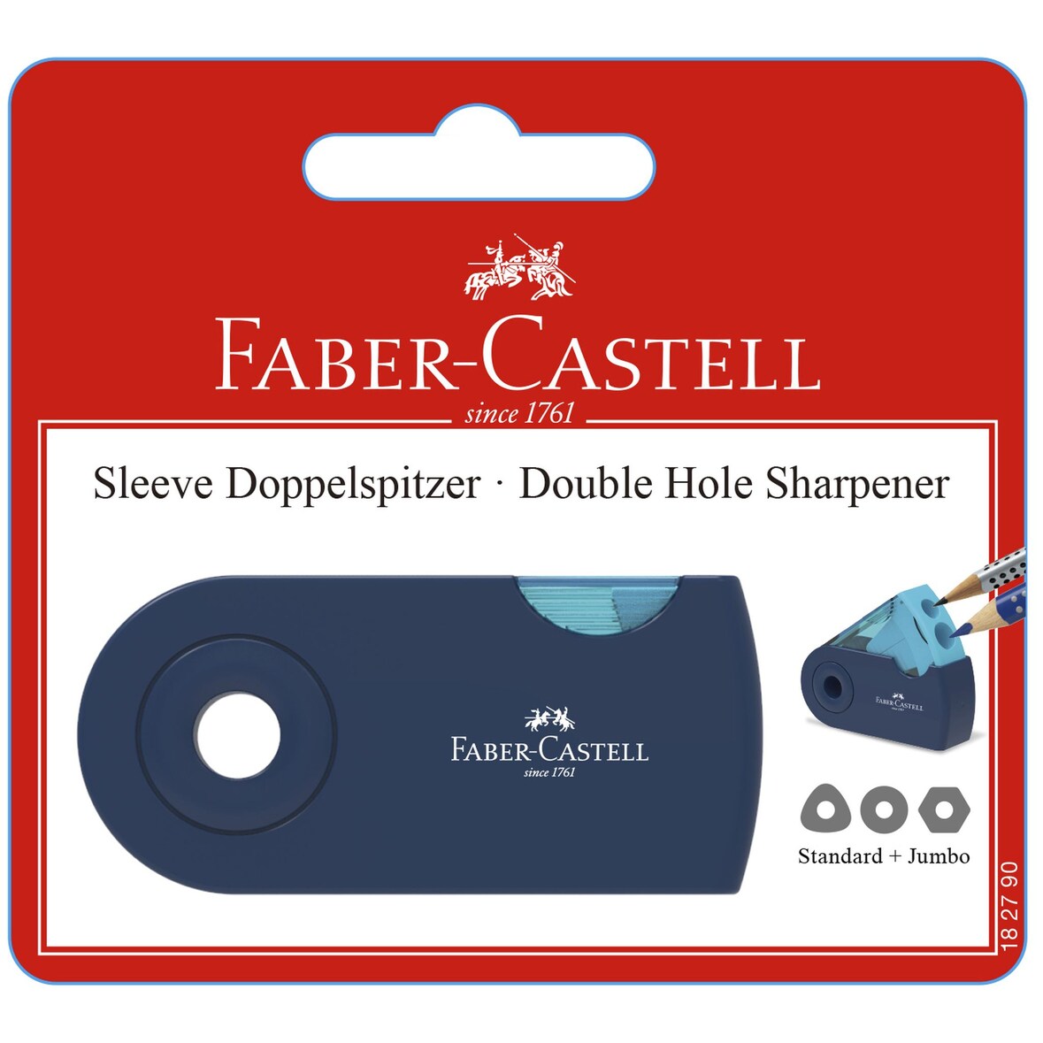 Faber Castell Doppelspitzer Kunststoff Sleeve sort