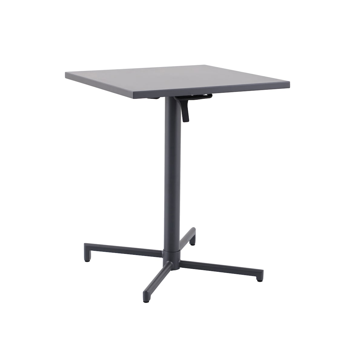 METRO PROFESSIONAL Table pliante SOFIA, acier, 60 x 60 cm, carrée, gris foncé