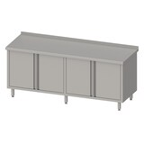 thumbnail of Stalgast Arbeitsschrank mit Flügeltüren 2000x700x850 mm, mit Aufkantung, verschweißt