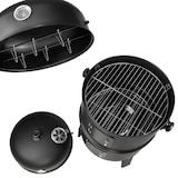thumbnail of tectake Houtskoolbarbecue rookton 3 in 1 - zwart - 400820