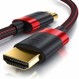 thumbnail of Primewire - 4m High Speed 8K HDMI Kabel 2.1 mit Ethernet ARC 3D 4K Ultra HD 7680x4320 @ 120 Hz PS4 360 TV OLED PC Laptop Beamer Monitor - Schwarz/Rot