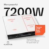 thumbnail of DualTone Hybrid Induktionskochfeld | Flex Zone | LED Display | Slider Control | 7200 W Weiß