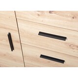 thumbnail of Corbeto1T4S Kommode 4 Schubladen, 1 Tür Anthrazit, Eiche Artisan Dekor.