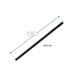 thumbnail of Papier- Trinkhalm, SCHWARZ, 7X150MM, 7.000 Stk