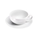 thumbnail of Stalgast, Tea for one-Set, 3-tlg.; Teekanne mit Tasse und Untertasse, reinweißes Hotelporzellan, Serie Isabell, 350 ml