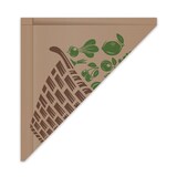 thumbnail of 1000x Spitztüten braun gefädelt 37x37cm 1500gr. bedruckt