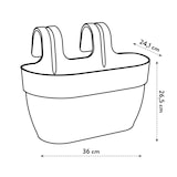 thumbnail of Vibia Campana Easy Hanger Balkonkasten: Grün, 5.8L, Recycelt