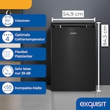 thumbnail of Exquisit Gefrierschrank GS581-051C inoxlook-az | Nutzinhalt: 85 L | Standgerät