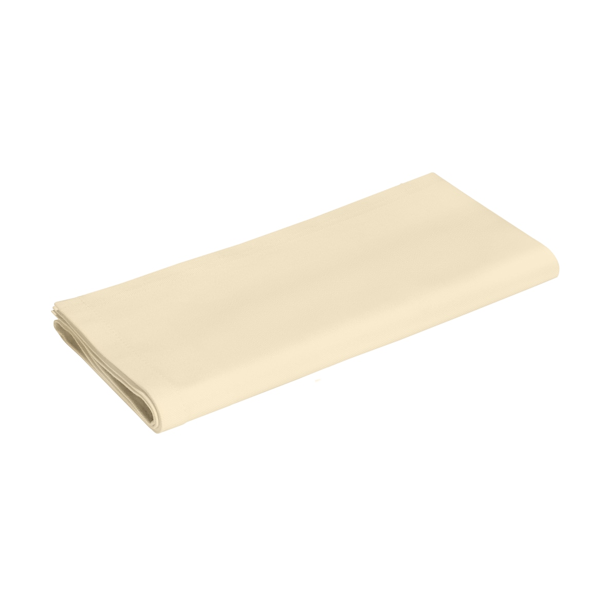 Stoffserviette farbig creme 50x50 cm - uni