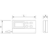 thumbnail of Termómetro digital con sonda para frigorífico/congelador 67x14x39 mm.