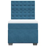 thumbnail of vidaXL Boxspringbett mit Matratze Blau 90x190 cm Samt