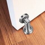 thumbnail of Relaxdays Türfeststeller Magnet, magnetischer Türaufhalter, aus Edelstahl, Boden- oder Wandmontage, Türhalter, silber