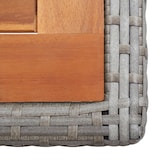 thumbnail of vidaXL Gartentisch Anthrazit Poly Rattan und Massivholz Akazie