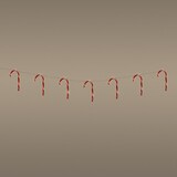 thumbnail of ECD Germany LED Zuckerstangen 7er Set 28 LEDs Warmweiß 330 cm Batteriebetrieben Timer Weihnachtsdeko Candy Cane Beleuchtung