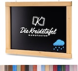 thumbnail of Wetterfeste Outdoor Kreidetafel mit Holzrahmen / Eiche 120x55cm
