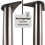 thumbnail of Tischbeine höhenverstellbar Ø60mm Schwarz Matt für Schreibtisch Esstisch Länge 710mm