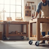 thumbnail of Ruedas de Goma maciza Giratorias 360º con Freno, rodamiento de bola doble. (4", 100mm, hasta 300 kg)