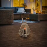 thumbnail of ECD Germany Bambus Laterne, Windlicht H:42,5cm Holzfarbe Gartenlaterne mit Henkel & Glaseinsatz, Bambuslaterne, Kerzenhalter Innen/Außen, Deko Laterne