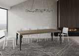 thumbnail of Paxon Premium 120/224x90 cm ausziehbarer Tisch in Taubengrau mit anthrazitfarbenen Beinen