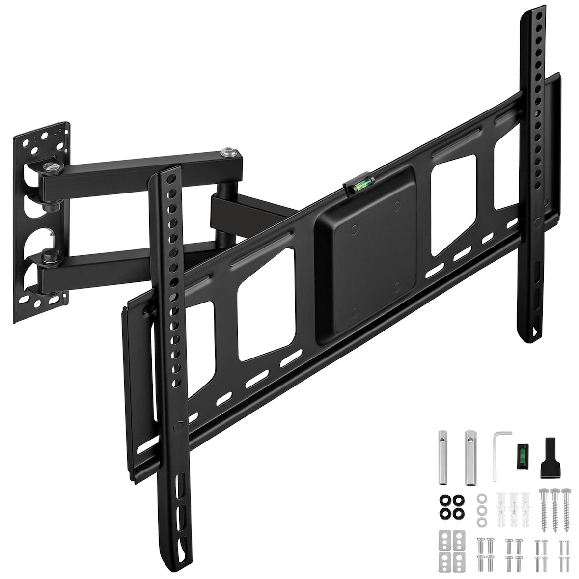 tectake Soporte de pared inclinable y giratorio para TV de 32" a 100" (81-254 cm), VESA 600 x 400, soporta hasta 60 kg  Negro