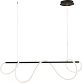 thumbnail of STRING Horizontale LED-Aufhängung 50 W, 3000 K, mattschwarz – modernes 360-Grad-Design für den Innenbereich – Lampe aus Metall und Silikon – Rossini