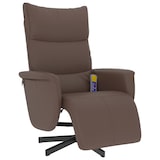 thumbnail of vidaXL Massagesessel mit Fußteil Braun Kunstleder
