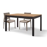 thumbnail of ATHENA Tavolo da pranzo allungabile di design moderno industrial cm 70 x 110/160 x 77 h colore Quercia Chiaro