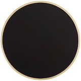 thumbnail of Plateau de table rond blanc avec cerclage doré 60 cm vert mat/doré