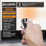 thumbnail of Brandson Garagentoröffner 433 MHz selbstlernend - Funk Fernbedienung kompatibel mit Hörmann Ecostar RSC 2, RSE 2, RSZ 1 - inkl. Batterie - Handsender