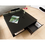 thumbnail of SalesFever Couchtisch quadratisch | zwei Schubladen | MDF-Holz | B 100 x T 100 x H 36 cm | schwarz