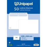 thumbnail of Pacote com 50 envelopes brancos 226x324 mm 100 gramas tira de silicone