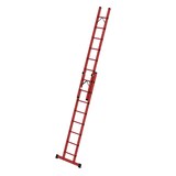 thumbnail of PROREGAL Sprossen-Schiebeleiter 2-teilig GFK mit Standard-Traverse 2x8 Sprossen