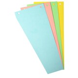 thumbnail of Exacompta 13595E 6x Packung mit 120 Trennstreifen, gelocht, trapezförmig aus Recycling-Papier 180g/qm, 105x240mm - Forever - Farben sortiert