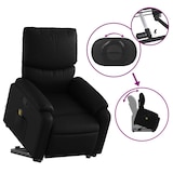 thumbnail of vidaXL Massagesessel mit Aufstehhilfe Schwarz Kunstleder