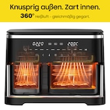 thumbnail of XXL Doppelkammer Heißluftfritteuse 11L (4L+7L), 2600W Airfryer mit 10 Programmen, Rapid-Air Technologie, Sync Finish & Dual Cook, LED Touchscreen