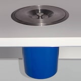 thumbnail of WellHome - Auf der Arbeitsplatte eingebauter Abfalleimer mit 5-Liter-Edelstahldeckel Blau